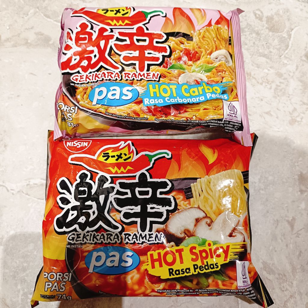 

GEKIKARA RAMEN PAS HOT CARBONARA HOT SPICY NISSIN