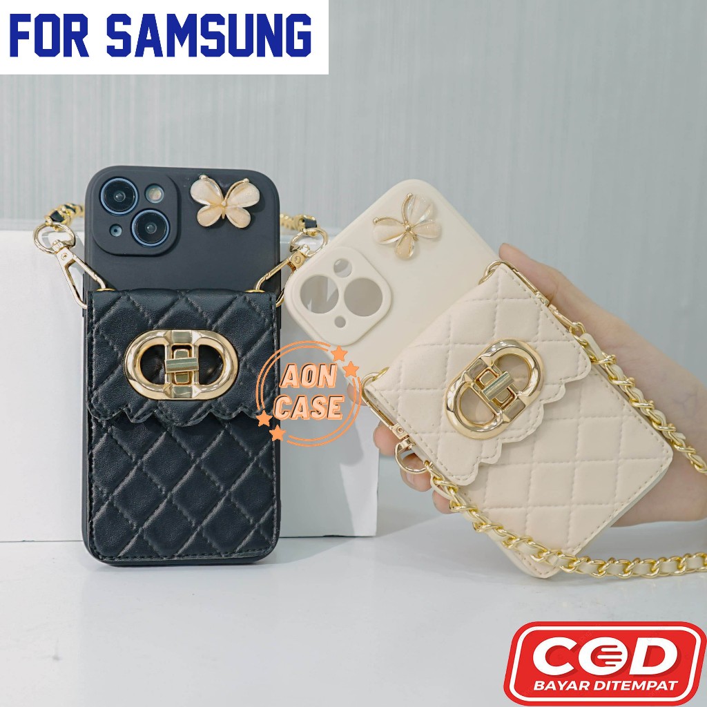 Softcase Dompet Dior SAMSUNG A71 A12 A02 A02S A22 4G A22 5G A51 A11 A20S A21S - case lucu | case dom