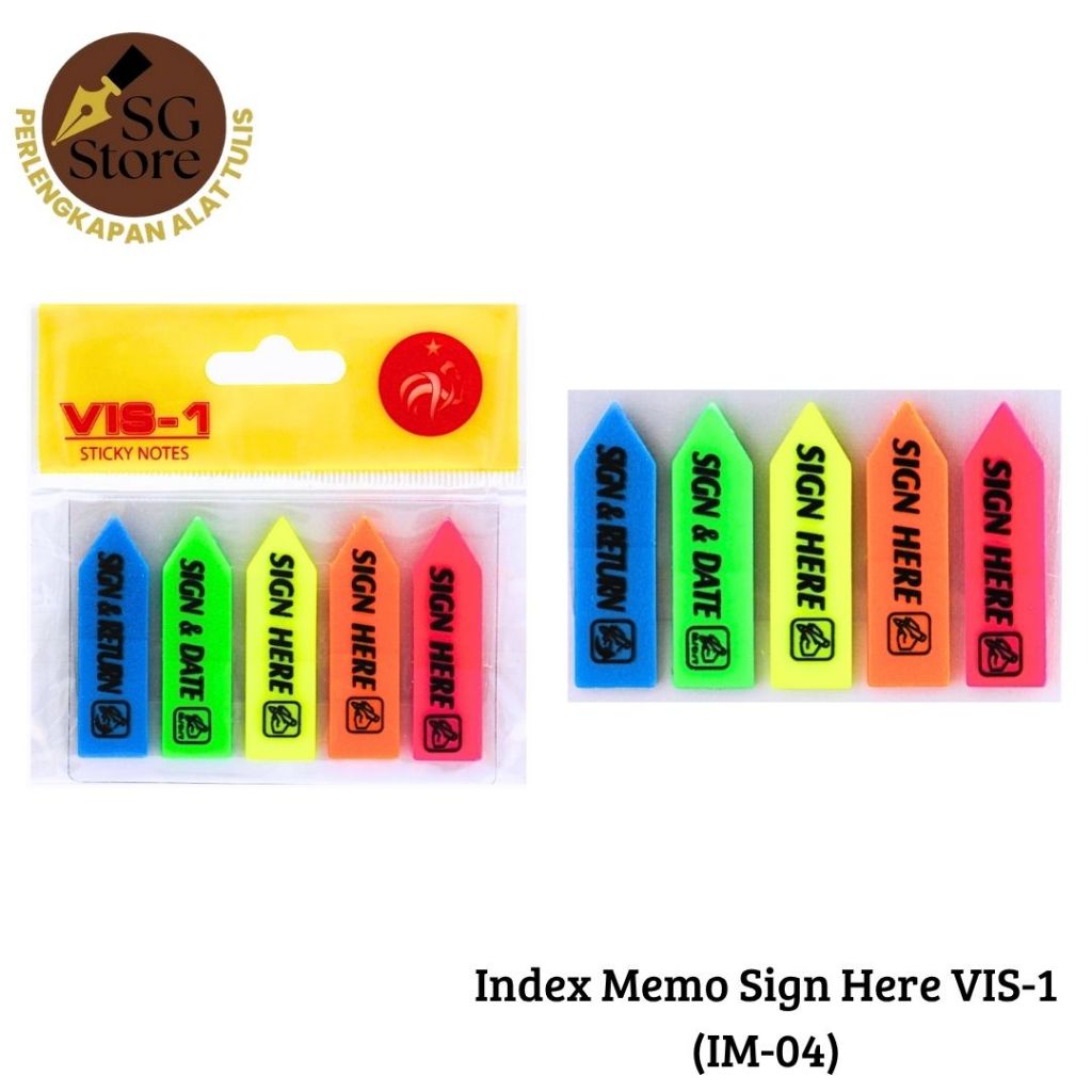 

Index Memo Sign Here IM-04/ Sticky Memo