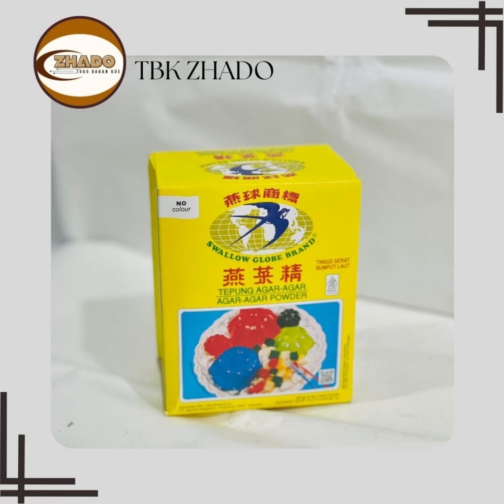 

SWALLOW GLOBE AGAR AGAR POWDER PUTIH 7 GR