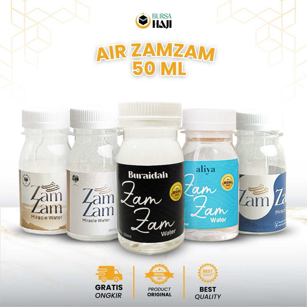 

Air Zam Zam 50ML 100% Original Asli Oleh Oleh Haji Dan Umroh