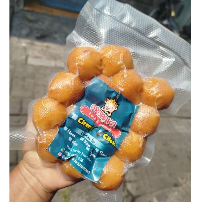

Cilok Frozen ( Isi Telur Puyuh )