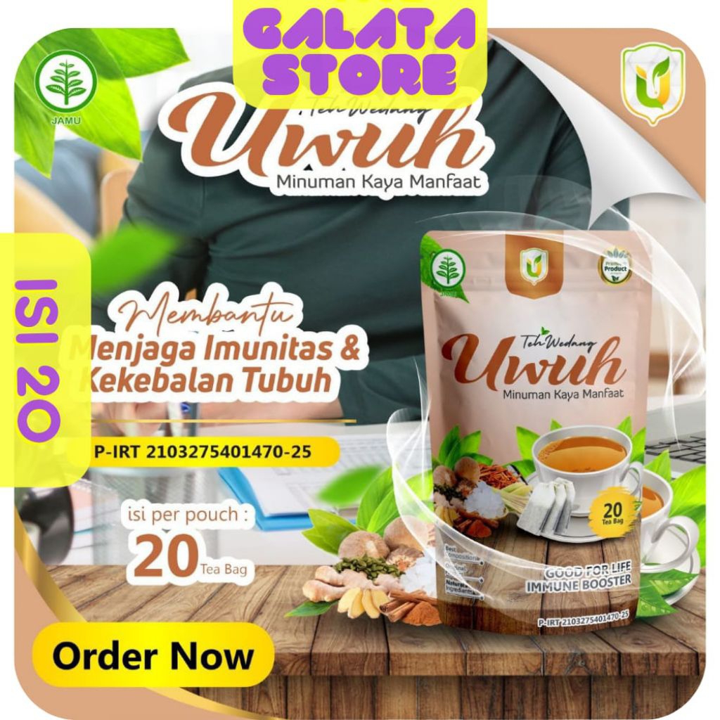 

Teh Celup Wedang Uwuh Premium Tradisional Organik Isi 20 Kantong Membantu Meningkatkan & Menjaga Kesehatan Imunitas