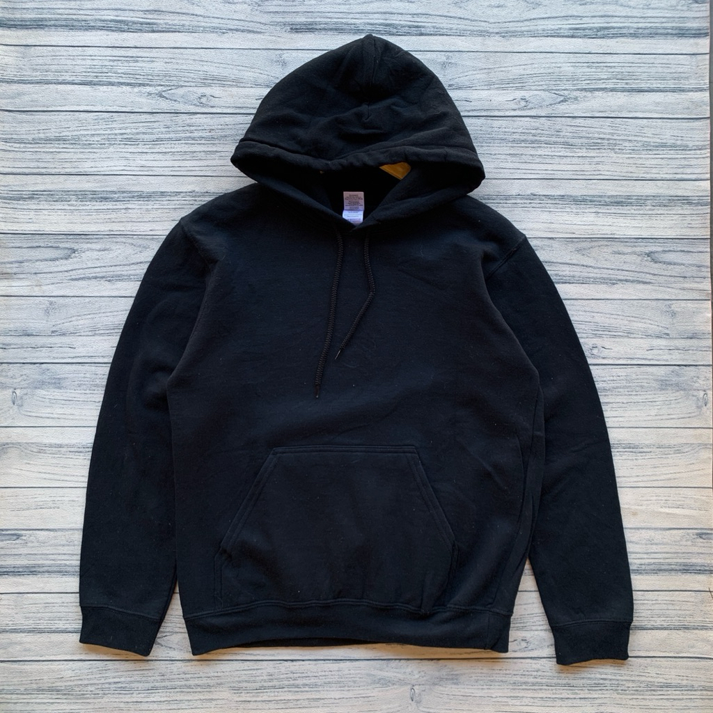 hoodie gildan hitam