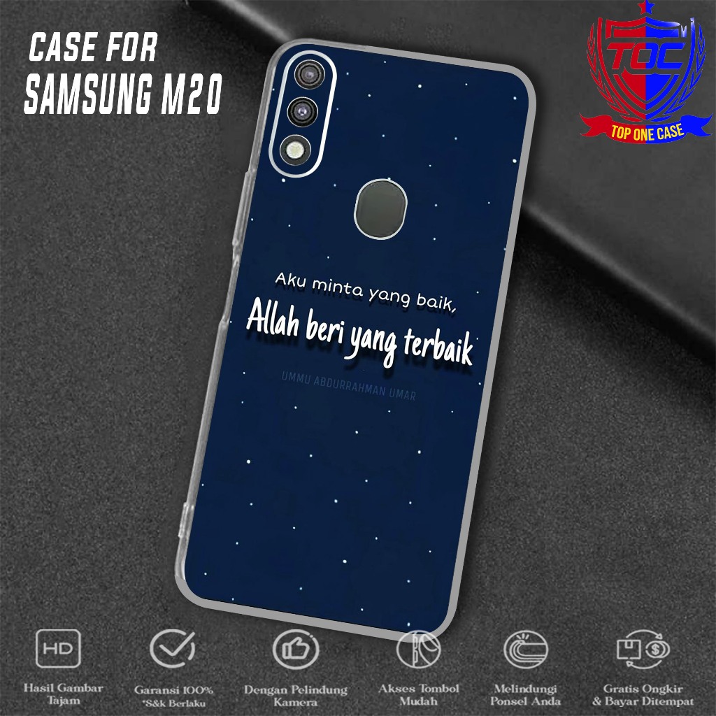 Case SAMSUNG M20 - Casing SAMSUNG M20 Terbaru Top One Case [ MOTIF QUOTES ] Casing Hp SAMSUNG M20 - 