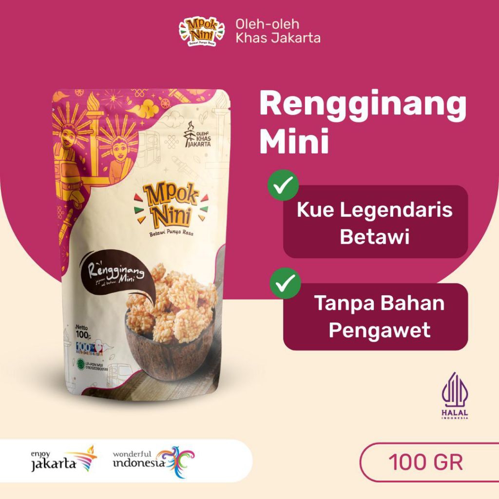 

Rengginang Mini Jakara - Mpok Nini | Oleh-Oleh khas Jakarta