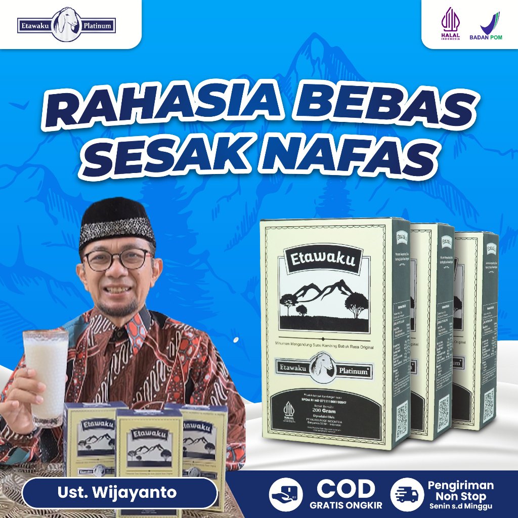 

PAKET 3 BOX ETAWAKU PLATINUM - Susu Kambing Etawa Bubuk Plus Krimer Nabati 200gr