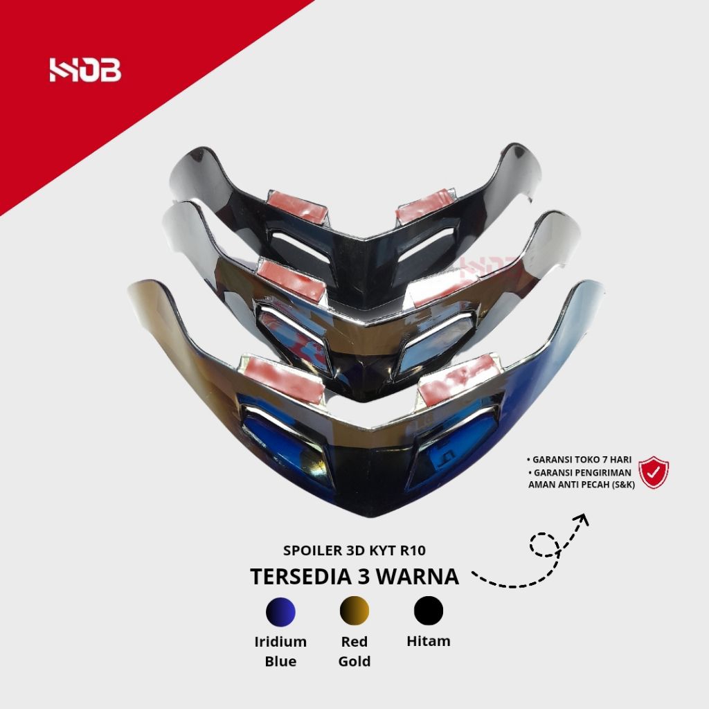 SPOILER HELM 3D KYT R10/SPOILER 3D KYT KYOTO PNP|SPOILER HELM |KYT KYOTO/KYT R10