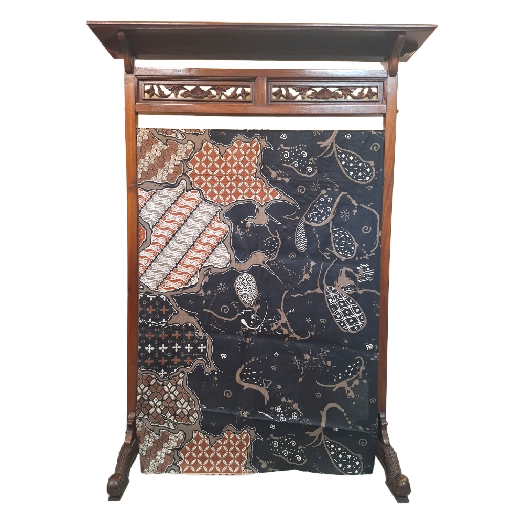 BATIK SALMA Kain Batik Katun Premium Motif Abstrak Klasik Warna Sogan Hitam Putih Coklat Untuk Gamis