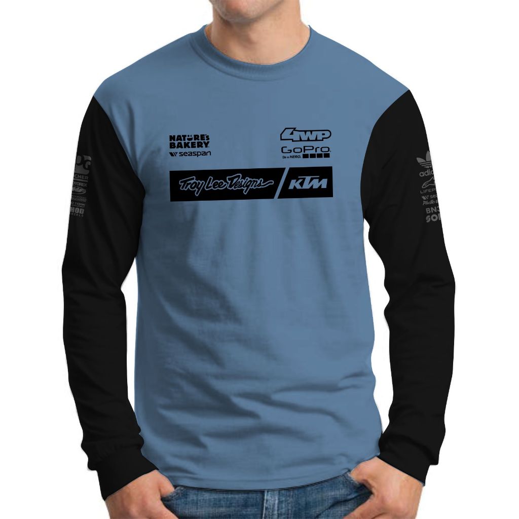 kaos distro ktm tld gopro racing lengan panjang motif terbaru