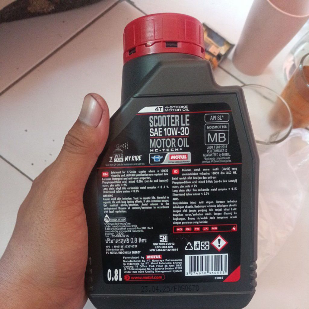 OLI MOTUL 0,8 MATIC
