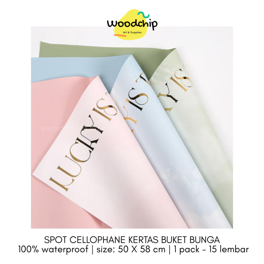 

[PACK] SPOT CELLOPHANE | KERTAS BUKET BUNGA - KERTAS KADO - WRAPPING PAPER - SAMPUL BUKU - BOUQUET