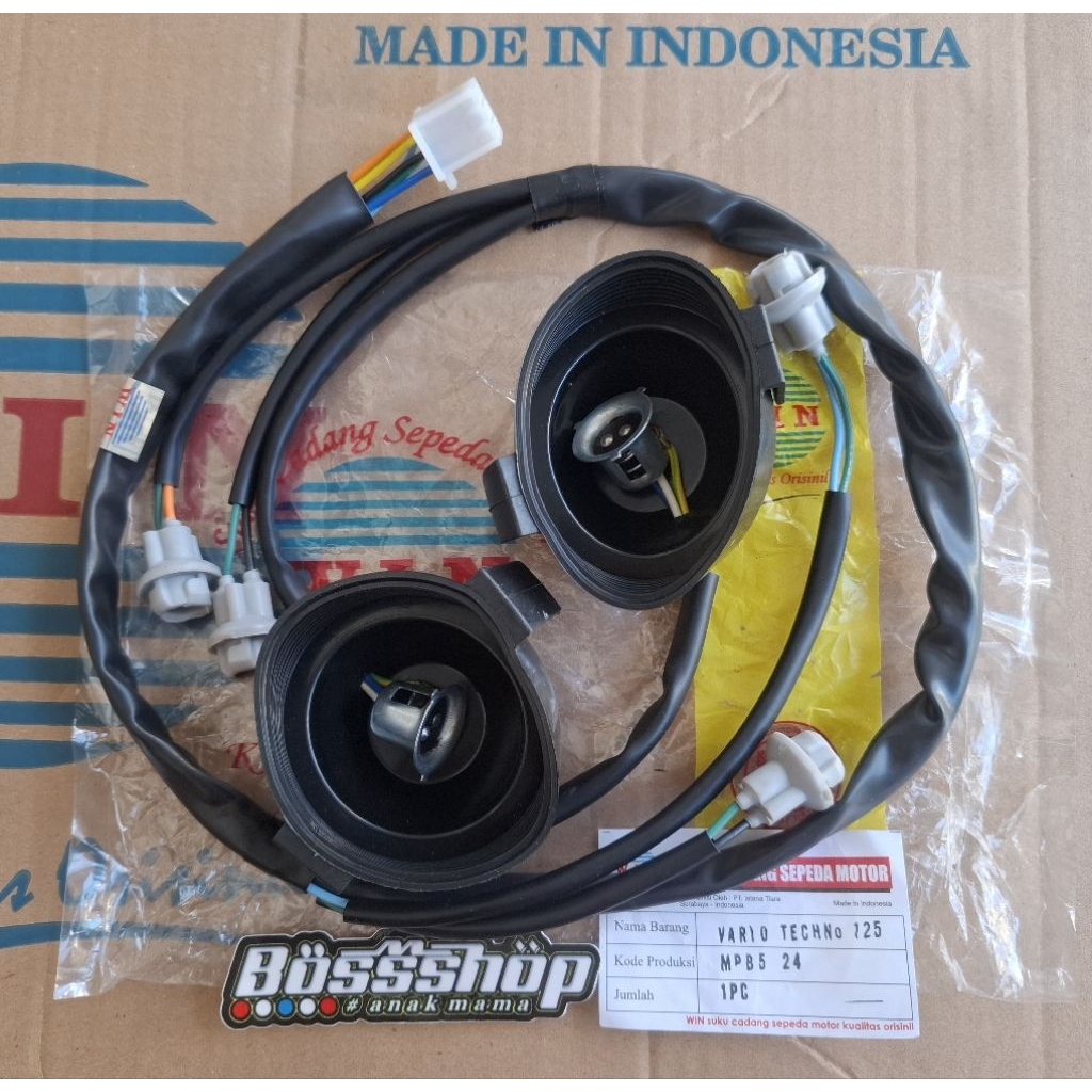 WIN - Fiting Soket lampu depan Assy VARIO 125 TECHNO Soket Cob lampu Depan VARIO 125 KZR