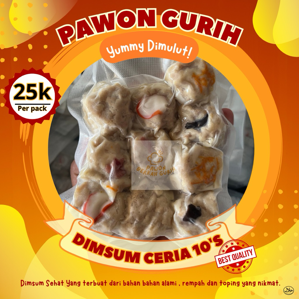 

DIMSUM CERIA ISI 10 PCS