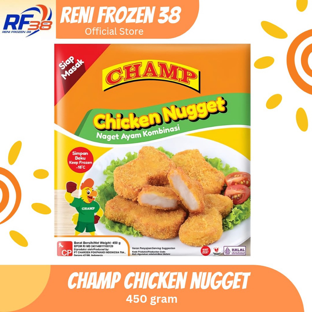 

Champ Chicken Nugget 450 gram / Frozen Food / Reni Frozen 38