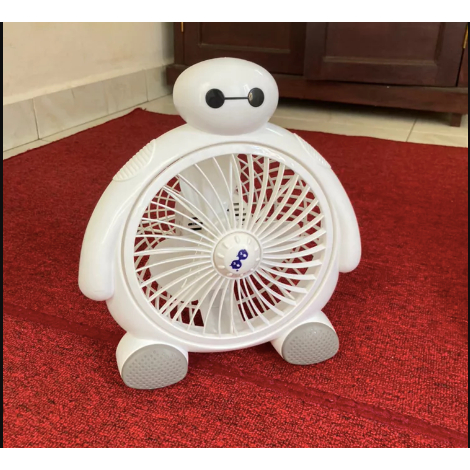 kipas angin karakter QQ kipas angin kecil kipas angin duduk kipas meja 10 Inch