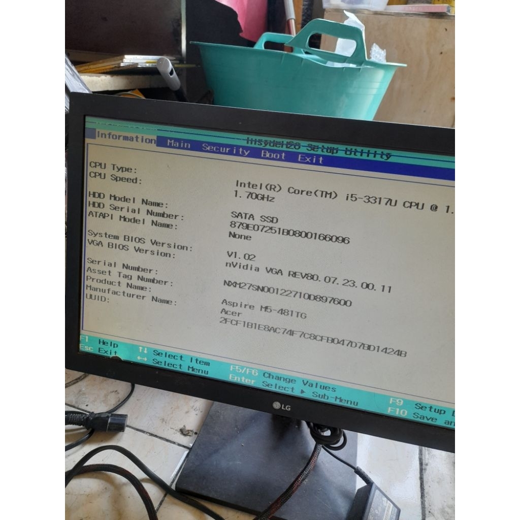 Mainboard acer Aspire m5-481tg core i5-3317u  normal orisinil