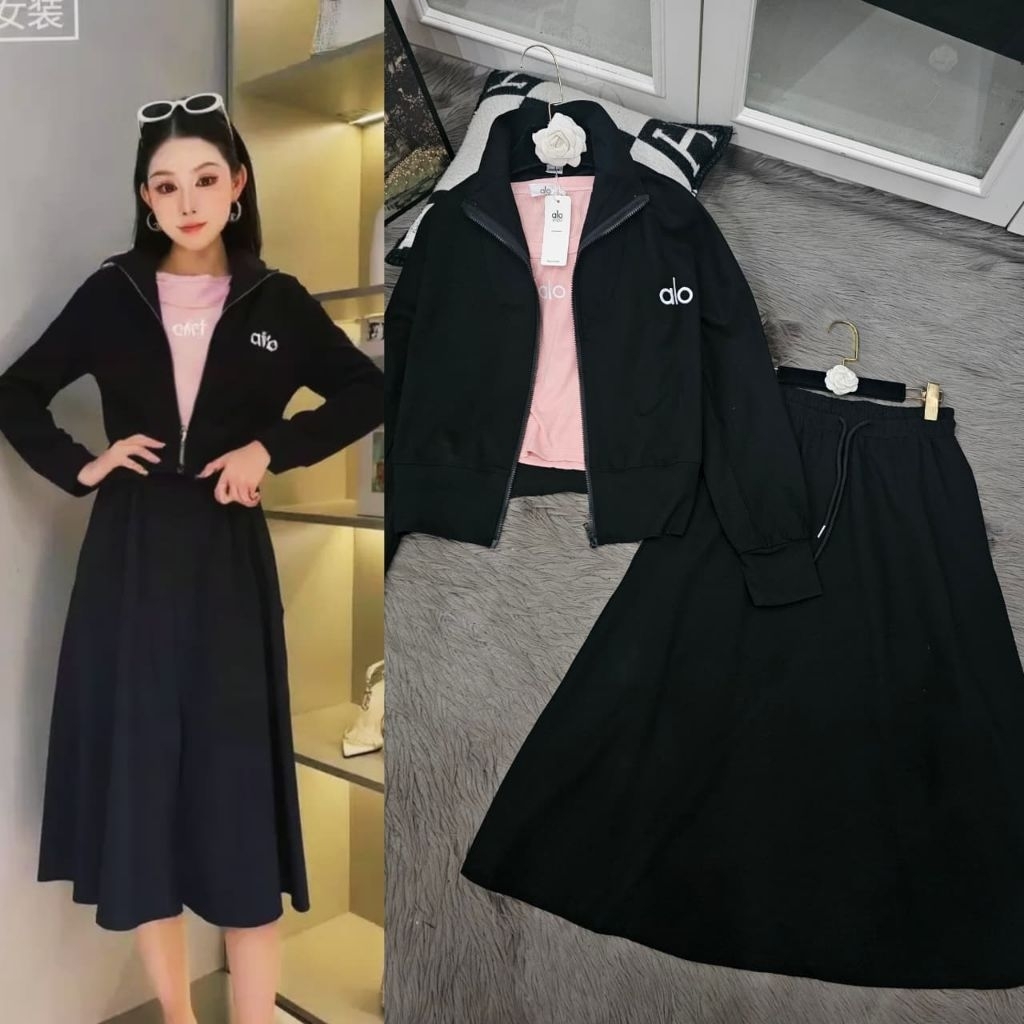 SET AL0 - ATASAN - ROK - CELANA PANJANG - TRAINING - ROK - JACKET WANITA BKK PREMIUM
