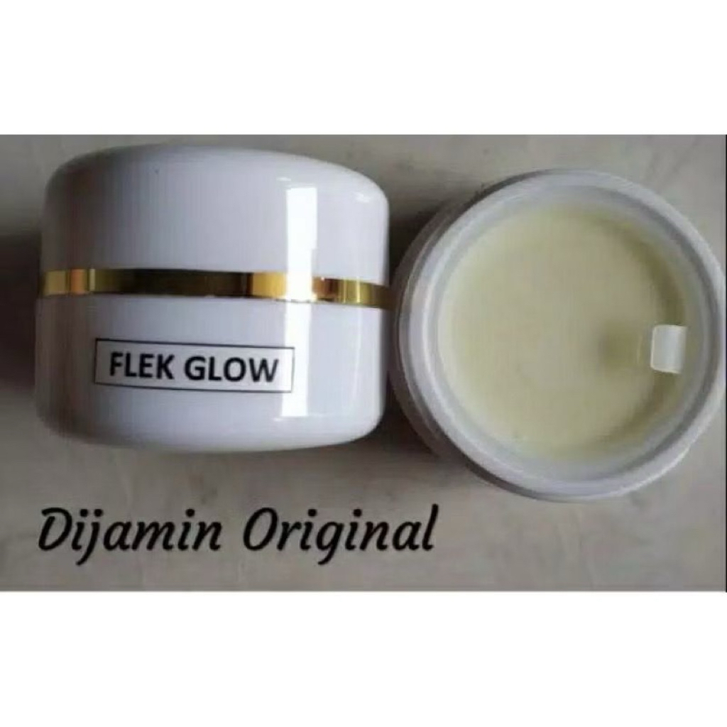 Flek Glow super - krim malam pemutih / flek tebal / pencerah & efek glowing
