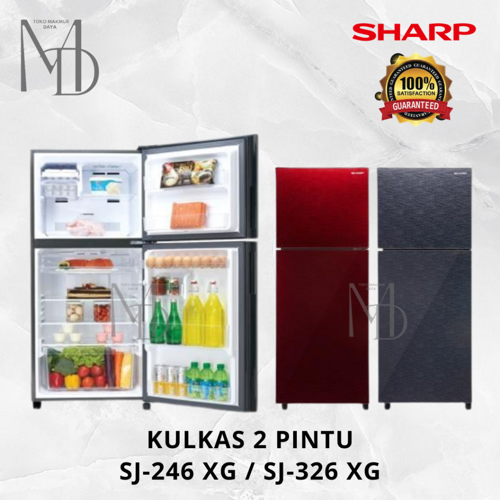 Sharp Kulkas 2 Pintu SJ-246XG / SJ-326 XG MR / MS / SJ 246 XG / SJ 326 XG