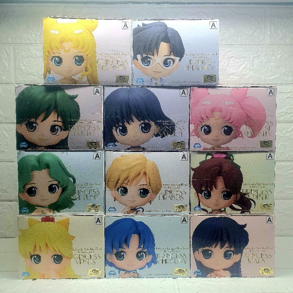 QPOSKET SAILOR MOON LINI PRINCESS DRESS ORIGINAL FIGURE SET