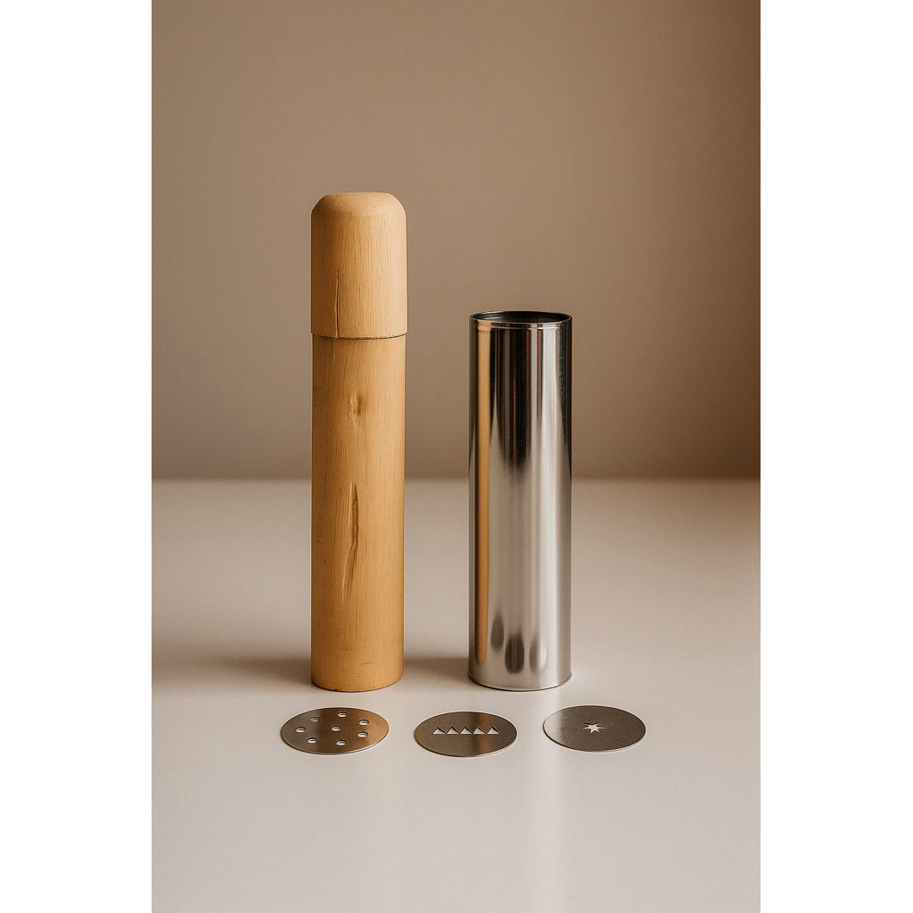 Cetakan Akar Kelapa & Semprit Stainless + Kayu | Alat Cetak Kue Mayung Anti Gagal