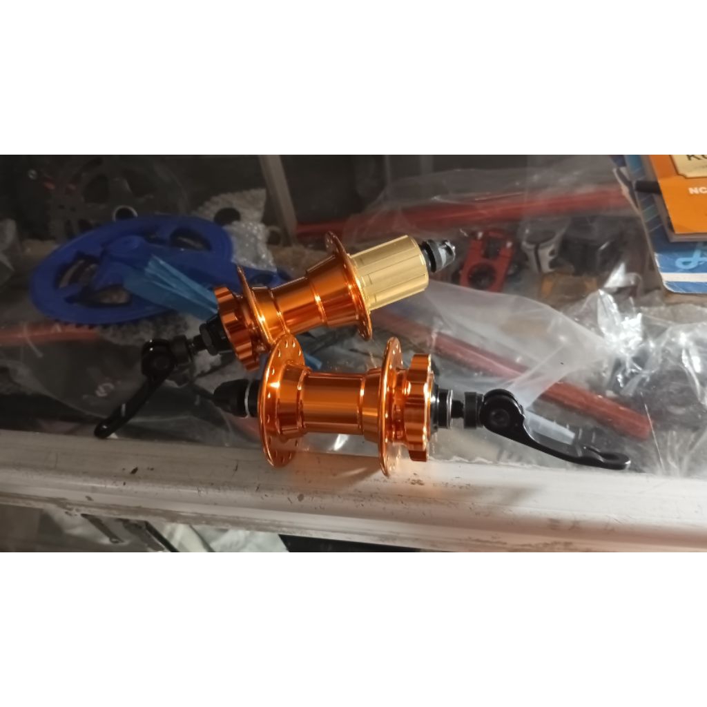 hub freehub pacific bearing 32 hole sepasang depan belakang