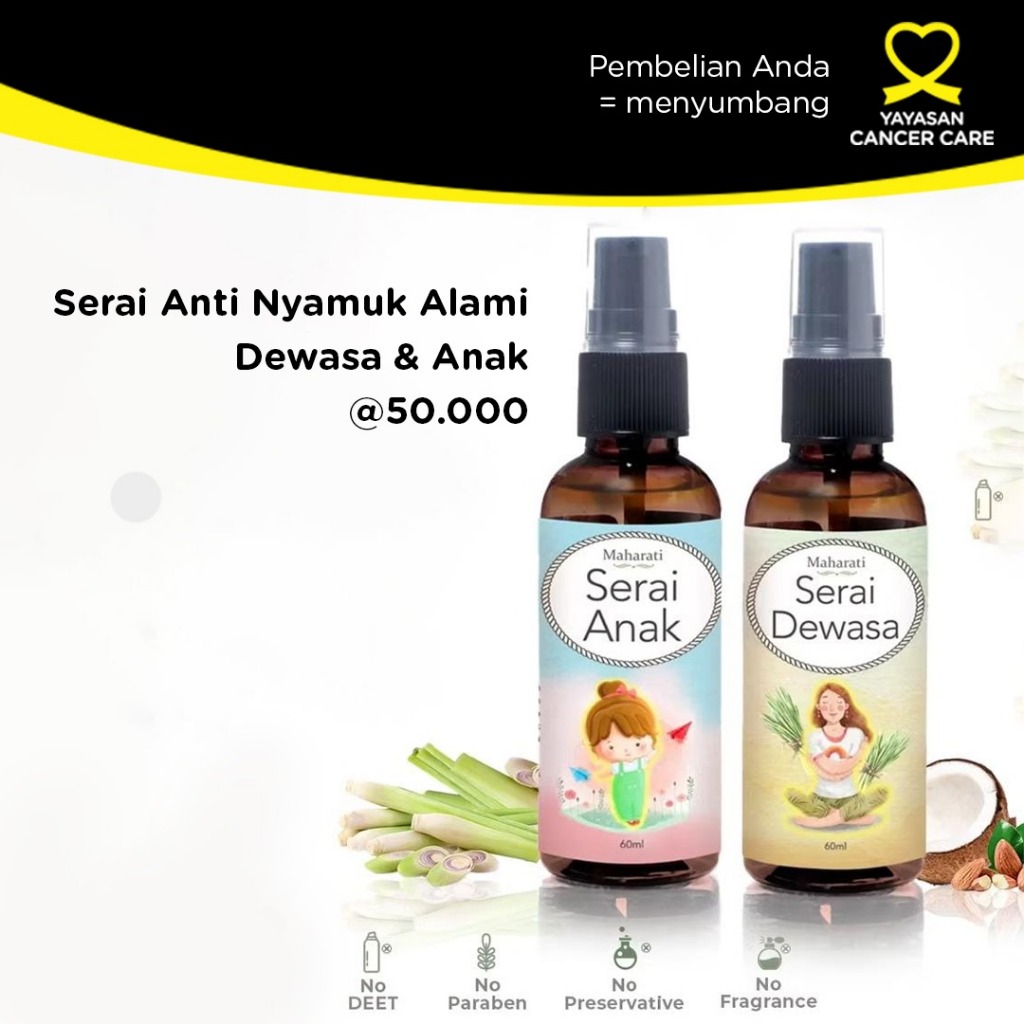 Maharati Sereh Anti Nyamuk Alami Lotion Nyamuk Anak Maharati Serai Anti Nyamuk