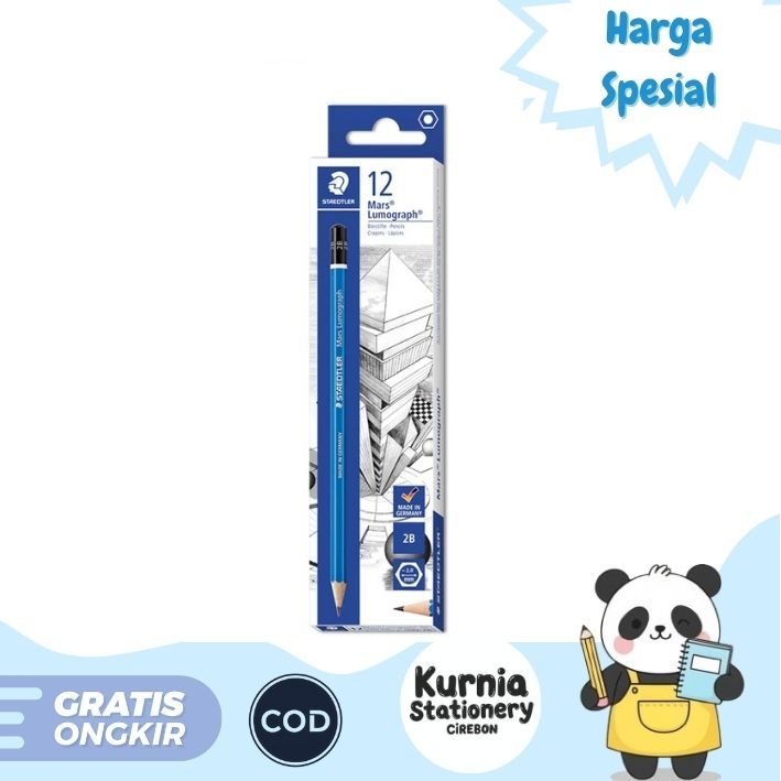

STAEDTLER Mars Lumograph Pensil 2B (Satuan)