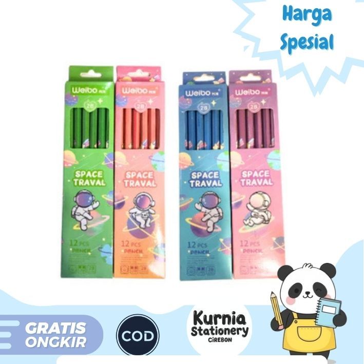 

Pensil 2B Weibo SPACE TRAVAL WB-9553 1 Box 12pcs