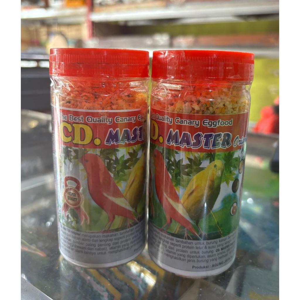PAKAN BURUNG CD MASTER ORIGINAL EGG FOOD SPECIAL KENARI PENCERAH WARNA BULU MERAH MERONA