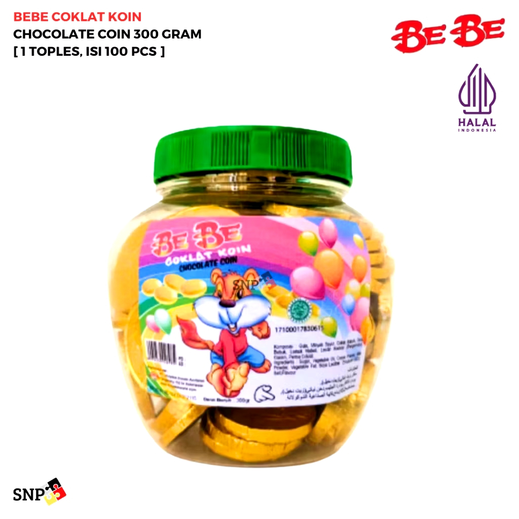 

BEBE Cokelat Koin [1 Toples, Isi 100 Pcs]