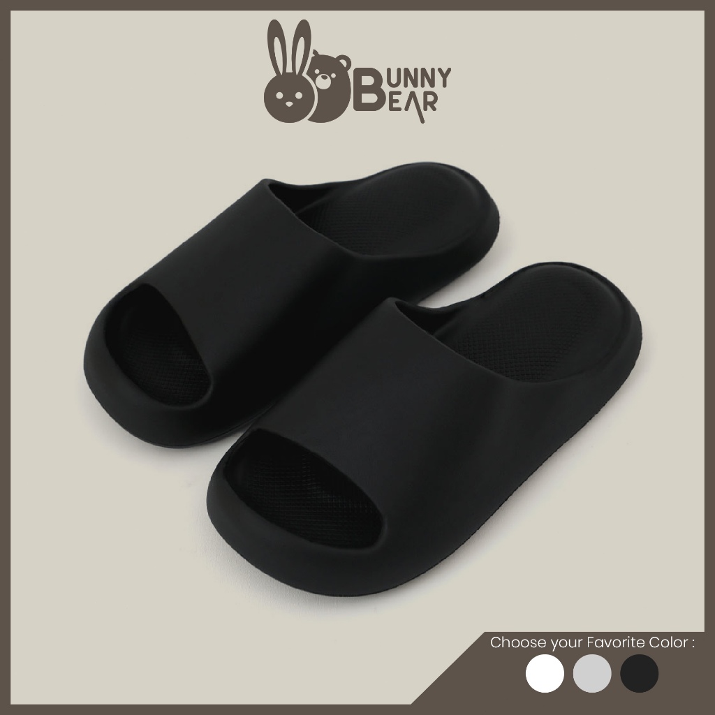 Bunny Bear - Sendal Slop Sendal Selop Pria Sendal Karet Empuk Anti Slip Ukuran 36-45 Type 878