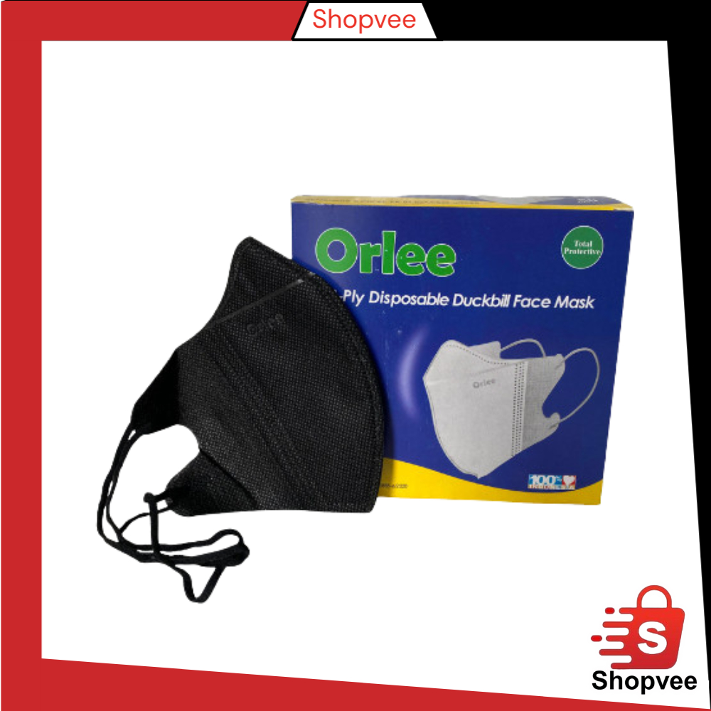 Shopvee 1BOX (50 PCS) Masker DUCKBILL Orlee HEADLOOP ISI 50 ORIGINAL 3PLY HIJAB S3627