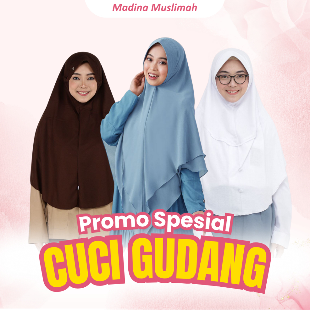 Obral Cuci Gudang Hijab Khimar By Falova Original