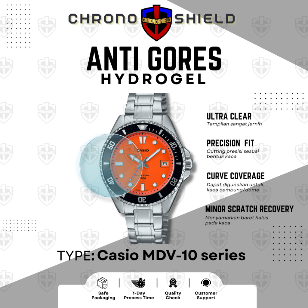 Anti Gores Hydrogel untuk Jam Casio MDV10 MDV 10