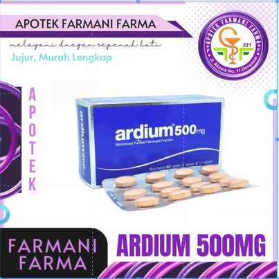 ARDIUM 500MG / OBAT AMBEIEN / OBAT WASIR / 1 TABLET