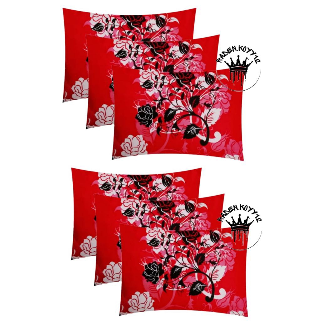 Paket Sarung Bantal Kapuk Isi 6 Pcs Murah Tanpa Resleting Kain Halus bahan adem