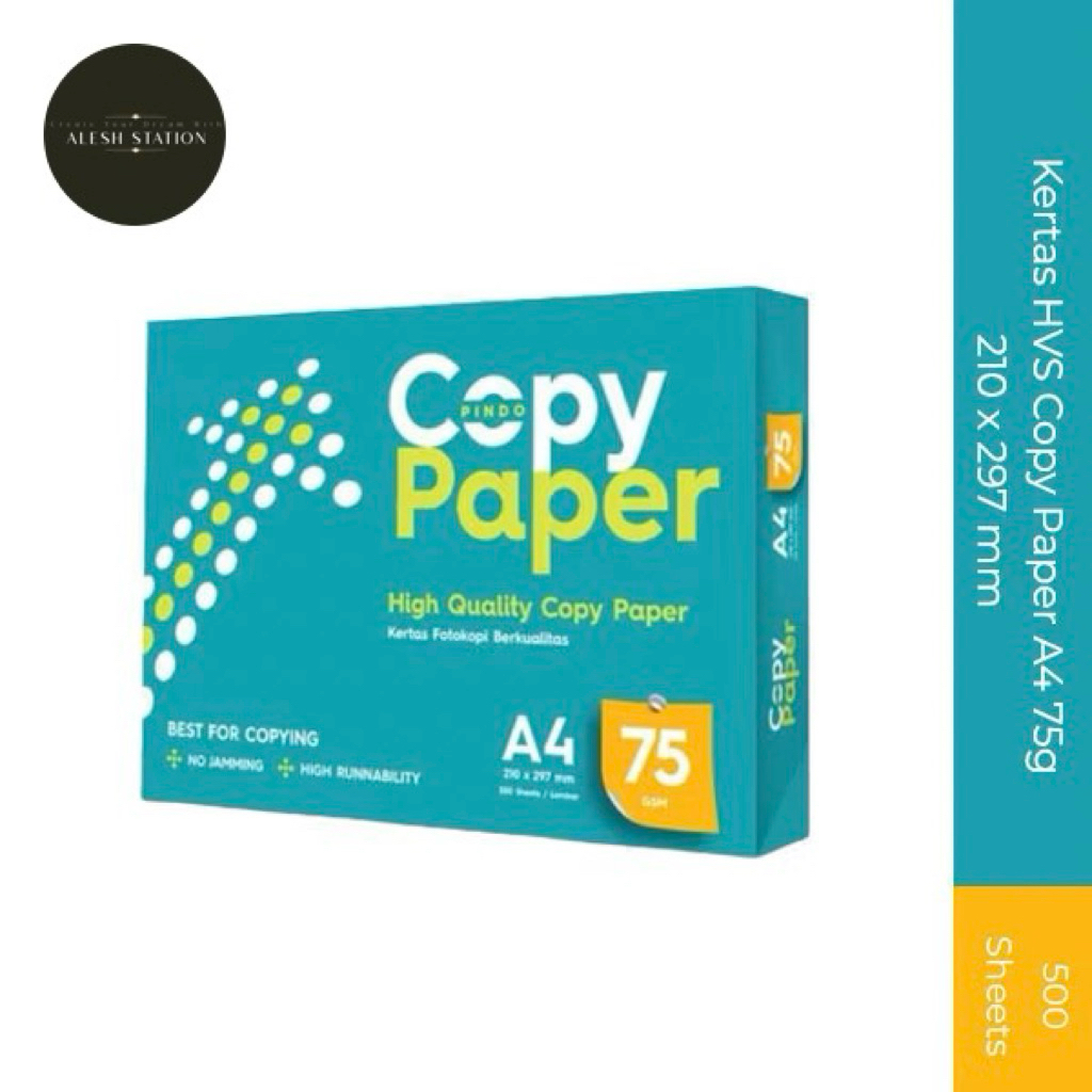 

Kertas HVS A4 75 Gr Copy Paper 1 Rim (Khusus instant gojek/grab)