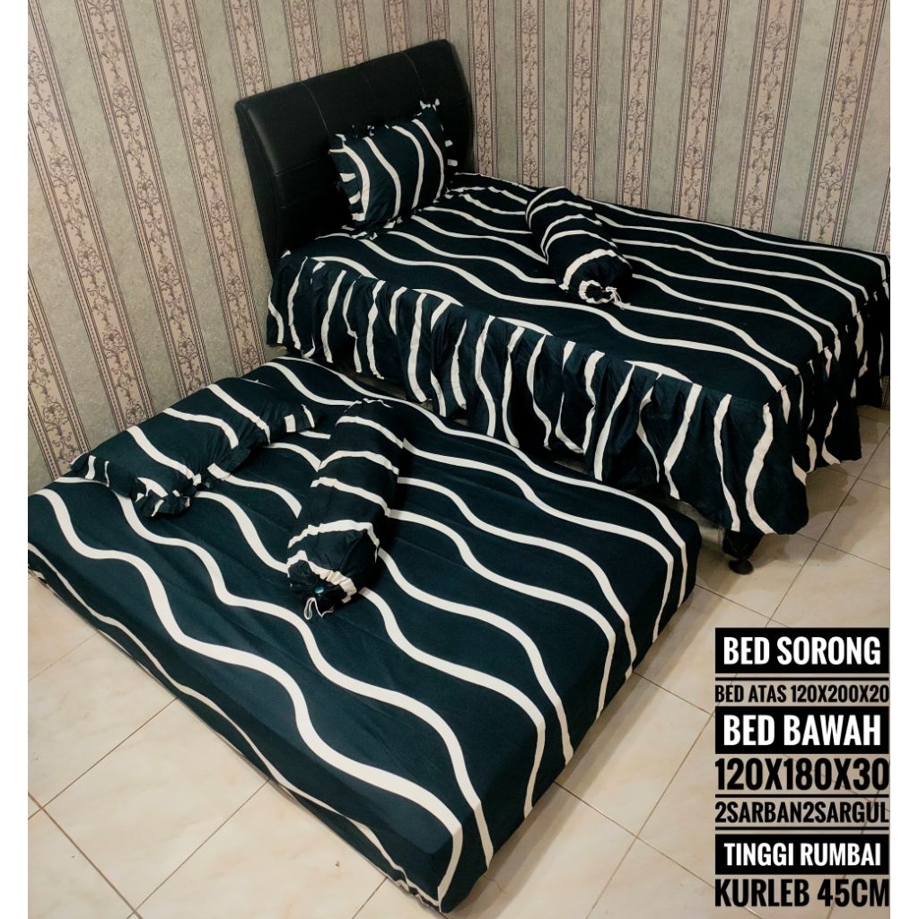 Sprei Bed Sorong Homemade | Sprei 2 in 1 | Sorong