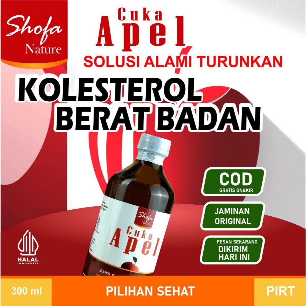 

Cuka Apel Shofa kolesterol diet alami