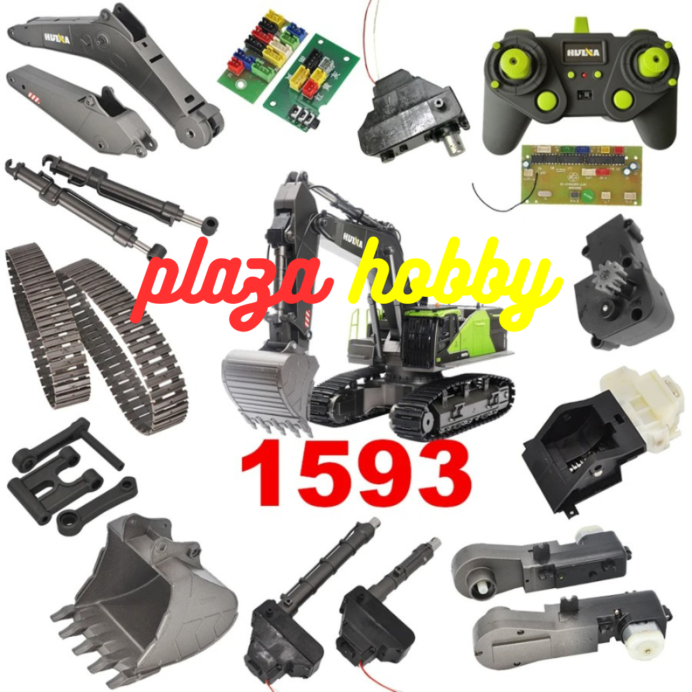 part HUINA 1593 gearbox track motor board rc excavator alat berat