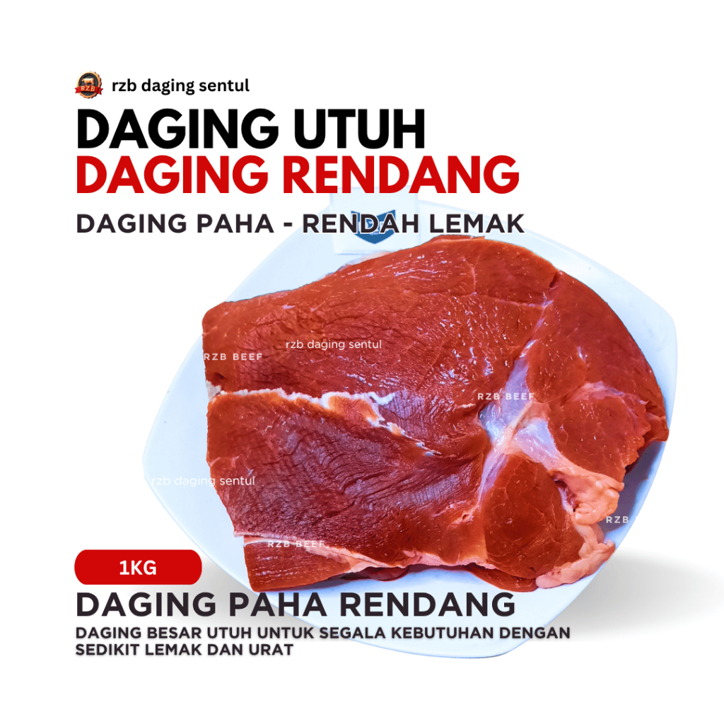 

| rzb | DAGING SAPI PAHA UTUH - RENDANG 1 KG | RENDANG 500gr