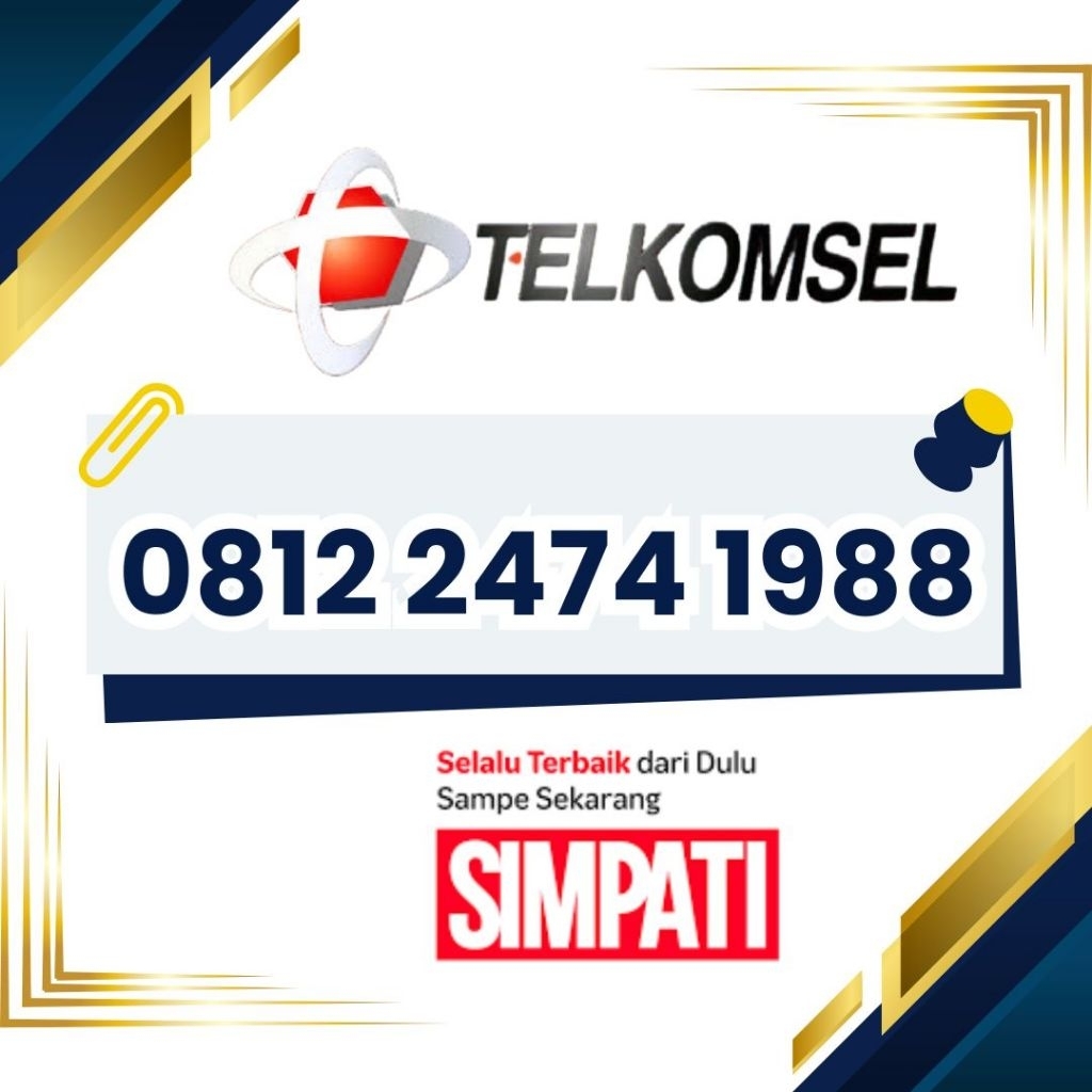 RAJA 1988  NOMOR CANTIK SIMPATI 4G 5G TELKOMSEL NOCAN SIMPATI NOMER SIMPATI CANTIK KARTU PERDANA SIM