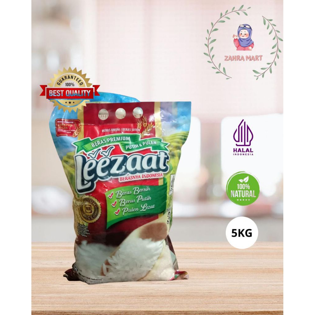 

Beras LEEZAAT 5 Kg Pulen Enak & Murah