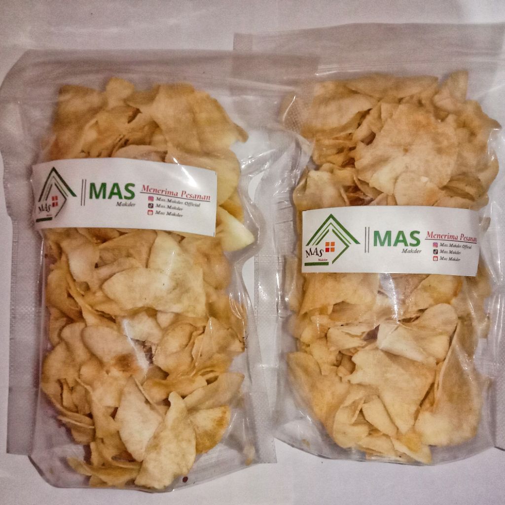 

Kripik Singkong Putih Original Renyah dan Gurih 100gram