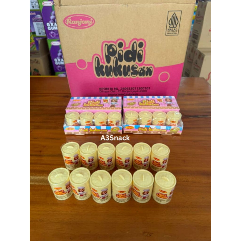 

Permen gummy tempat kukusan mini 1 box isi 12 pcs