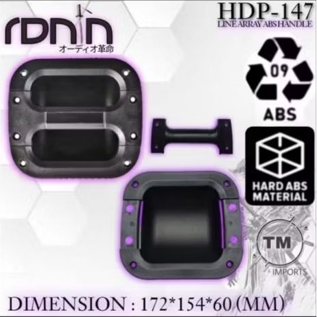 HANDLE RONIN Handle box speaker LINE ARRAY ABS HDP 147 ORIGINAL IMPORT