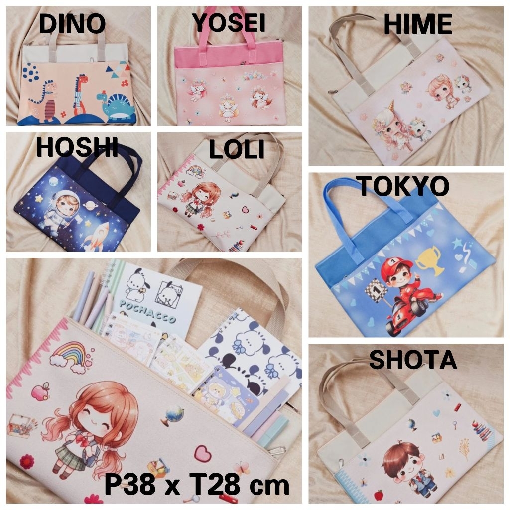 

FOLDER BAG PRINTING DATABAG KIDS Tas Les Bimbel Anak Sekolah MAP FOLDER MOTIF