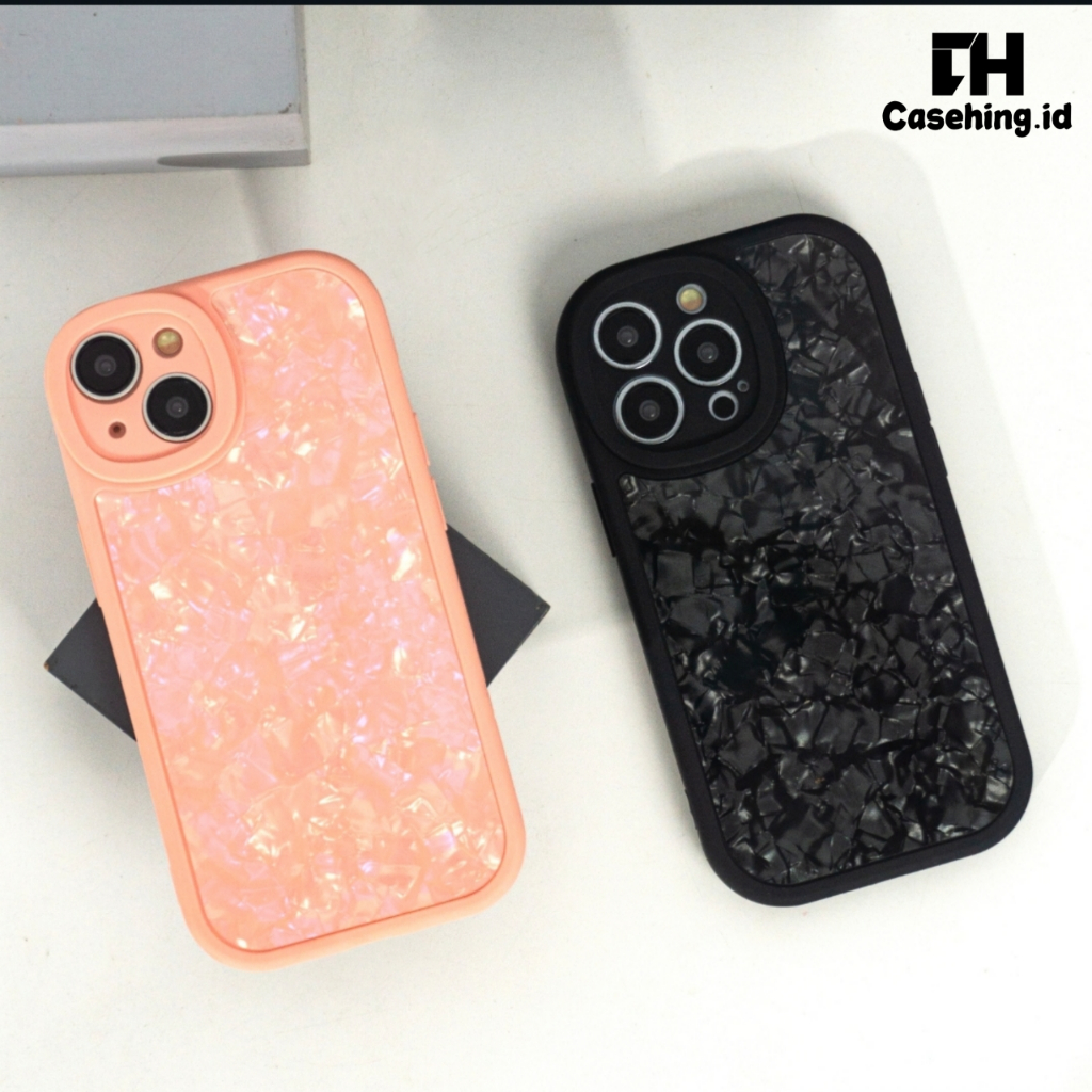 Naysila Naymila Casehing - Pearl Black Pink Pattern Crystal Case Iphone 7 8 Se Plus Xs Max Xr 11 12